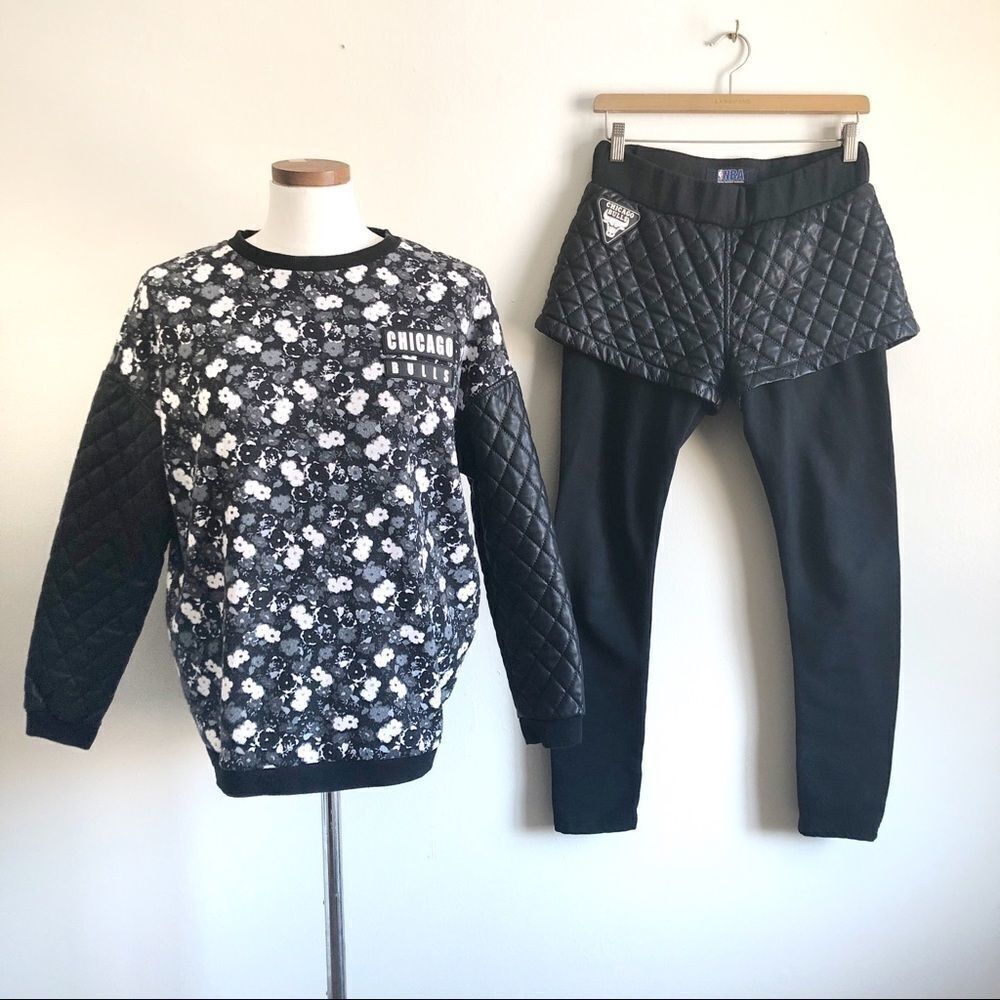 Vintage Chicago Bulls Womens 2 pc Set Floral print